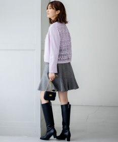 組曲 ネコアシツイードセミフレア スカート