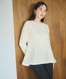 #Newans 【洗える】フレアシルエットチュニックニット