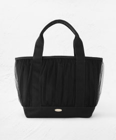 TOCCA GATHER TULLE TOTE キャンバストート ブラック系