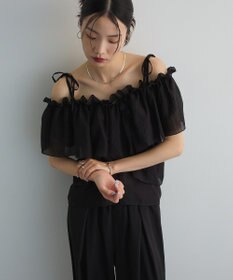 Green Parks マルチＷＡＹオフショルフリルブラウス