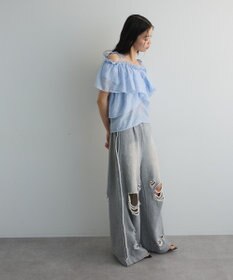 Green Parks マルチＷＡＹオフショルフリルブラウス