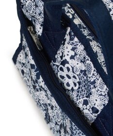 LeSportsac LARGE E/W TH TOTE/フローラルレースネイビー