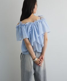 Green Parks マルチＷＡＹオフショルフリルブラウス