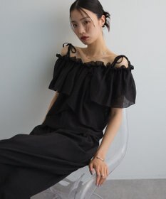 Green Parks マルチＷＡＹオフショルフリルブラウス