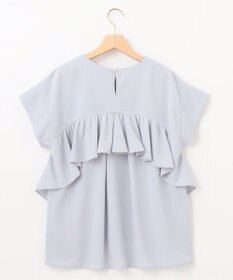 組曲 S 【接触冷感・UVケア】ライトアムンゼンジャージー フリルブラウス