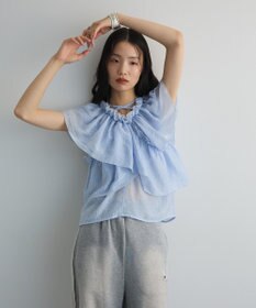 Green Parks マルチＷＡＹオフショルフリルブラウス