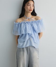 Green Parks マルチＷＡＹオフショルフリルブラウス