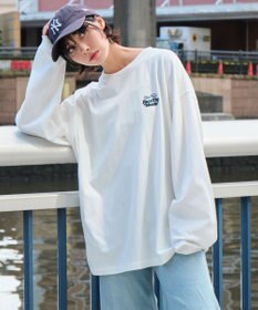 WEGO 【ユニセックス着用ITEM】フロッキーロゴBIGロンT（LS）