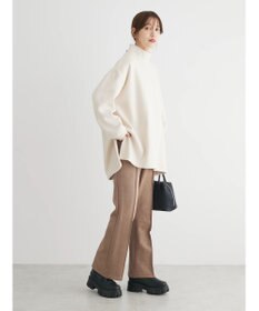 Green Parks Ｂｒｕｓｈｅｄ　タートル裏起毛チュニック