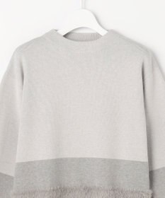 ANY SIS フェザーブロッキング ニット