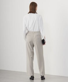 ICB L 【洗える】ストレッチジョーゼット ラッフルデザインブラウス