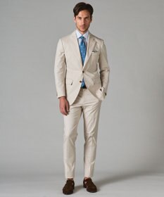 GOTAIRIKU 春夏向け【形態安定】SUMMERPREMIUMPLEATS_スモールワイドカラー 長袖ドレスシャツ（ストライプ/チェック）