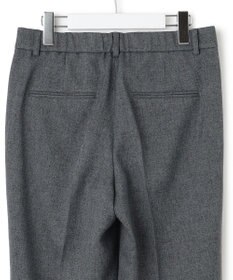 23区 【洗える】ウールライクカルゼ テーパードパンツ