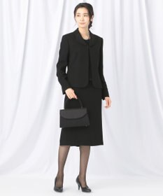 自由区 FORMAL 【高級トリアセテート素材】レベッカBSジョーゼット ジャケット+ワンピース