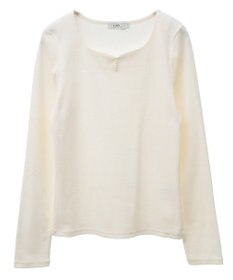 earth music&ecology ハートネックパールプルオーバー