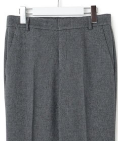 23区 【洗える】ウールライクカルゼ テーパードパンツ