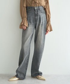 YECCA VECCA ルーズストレートデニムパンツ