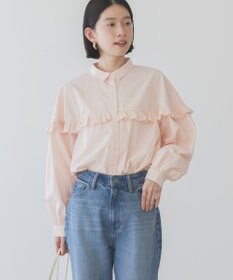 AMERICAN HOLIC イージーケアフリルシャツ