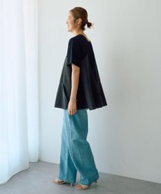 YECCA VECCA ルーズストレートデニムパンツ