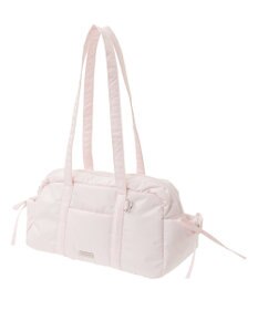 Maison de FLEUR サイドリボンパファーボストンバッグ