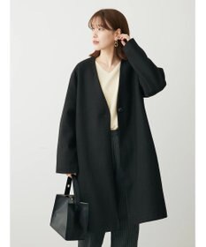 Green Parks 洗えるＶネックミディ丈コート