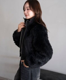 WEGO 【25年秋冬新作】フェイクファーショートブルゾン