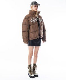 WEGO 【ユニセックス着用ITEM/MLサイズ展開】パファーグラフィックブルゾン