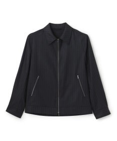 JOSEPH HOMME SAXONY PINSTRIPE ZIP UP JACKET