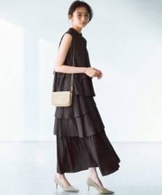 組曲 S 【入江未悠さんコラボ】ギャザーライトデシンティアード ブラウス