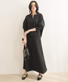 UNFILO L BEAUTY FORM JERSEY ソフト コクーンプルオーバー