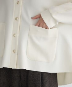 YECCA VECCA 金釦カットジョーゼットカーディガン