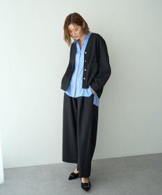 YECCA VECCA 金釦カットジョーゼットカーディガン