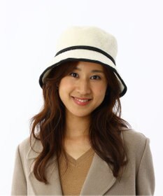 AURORA LANVIN en Bleu ランバン オン ブルー ボアバケットハット