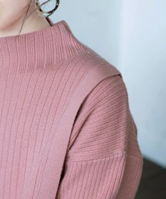 Tiaclasse L 【洗える】1枚でもレイヤード効果のあるサイドボタンチュニック