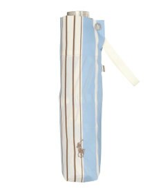 MOONBAT POLO RALPH LAUREN(ポロ ラルフローレン) 折りたたみ傘 ソフトストライプ ポロポニー ワンポイント