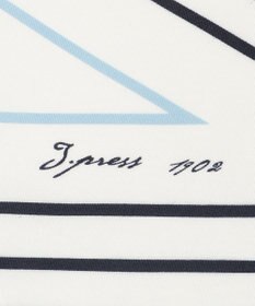 J.PRESS LADIES ストライプ プリント 剣先 スカーフ