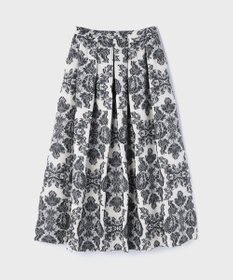 GRACE CONTINENTAL ダマスクジャガードタックスカート