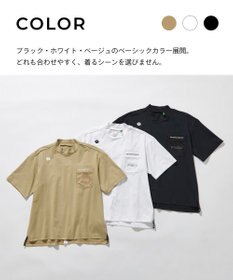 PW CIRCULUS 【吸水速乾 / UV遮蔽率99% UVカット / ストレッチ】【WOMEN】メッシュポケットモックネックT ゴルフウェア レディース