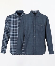 JOSEPH ABBOUD 【キングサイズ】リバーシブルチェック シャツ