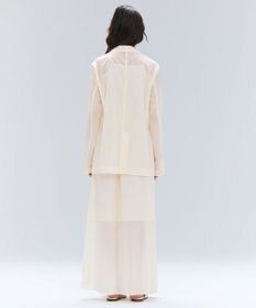 BEIGE， 【洗える/セットアップ対応】SPIGA / ギャザーロングフレアスカート