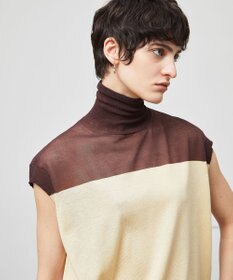 BEIGE， 【洗える】CARNOT / バイカラーニット