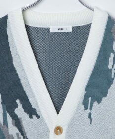 WEGO オーバーフィットパターンカーディガン