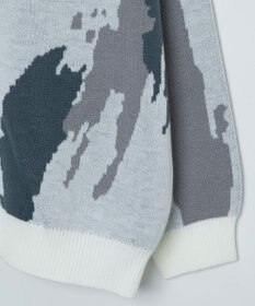 WEGO オーバーフィットパターンカーディガン