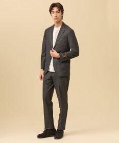J.PRESS MEN 夏に嬉しい6つの高機能【セットアップ対応】【J.PRESS-POOL WOOL】ジャージーセットアップ スラックス