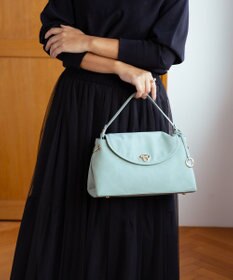 組曲 スエードライク トップハンドルバッグ