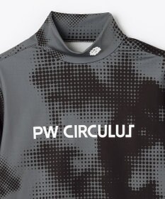 PW CIRCULUS 【裏起毛であたたか】【WOMEN】Dot camouflage ロングスリーブモックネックT  ゴルフウェア レディース