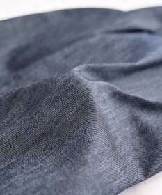 muuc 〈国産デニム〉〈吸水速乾・UVカット機能〉ウエストゴム有り デニム生地のイージーパンツ