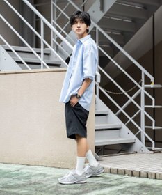 WEGO 【シワになりにくい】イージーケアオックスフォードワンポイントシャツ（S）