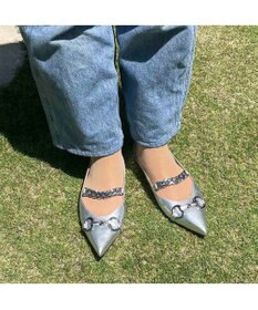 MODE ET JACOMO <MODE ET JACOMO>ポインテッドトゥメリージェーンパンプス