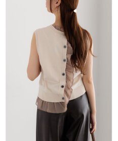 Te chichi シフォンフリルニットベスト